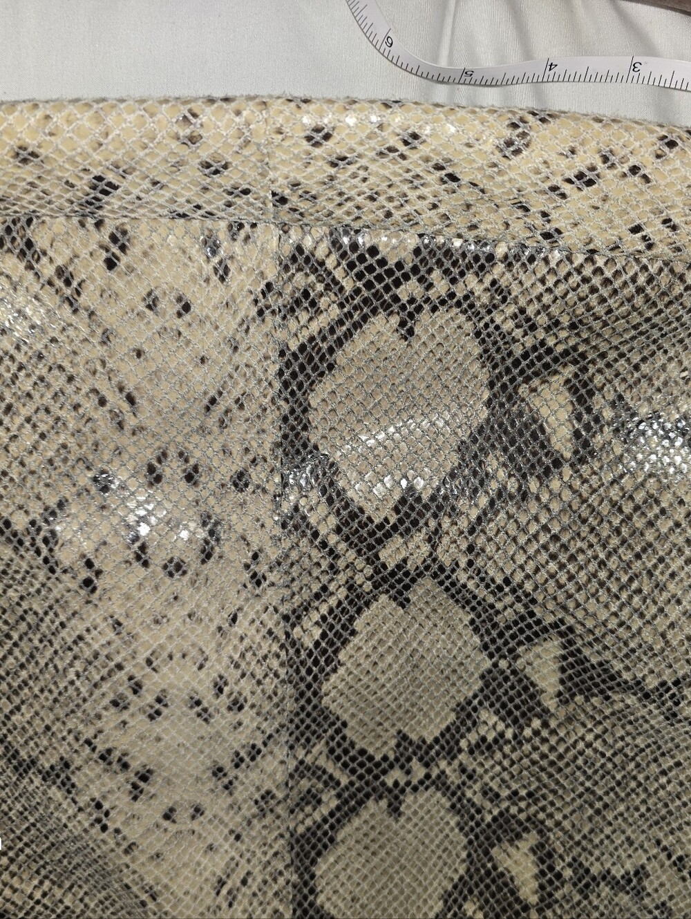 Vintage * Cynthia Rowley Snakeskin Tote * Purse * Leather Bag * Gold Trim - Picture 9 of 13